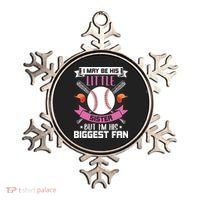 Little Sister But I'm His Biggest Fan Baseball Lover Gift Ornament thumb 0