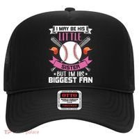 Little Sister But I'm His Biggest Fan Baseball Lover Gift Hat thumb 0