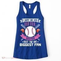 Little Sister But I'm His Biggest Fan Baseball Lover Gift Women's Tank Top thumb 0