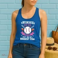 Little Sister But I'm His Biggest Fan Baseball Lover Gift Women's Tank Top thumb 2
