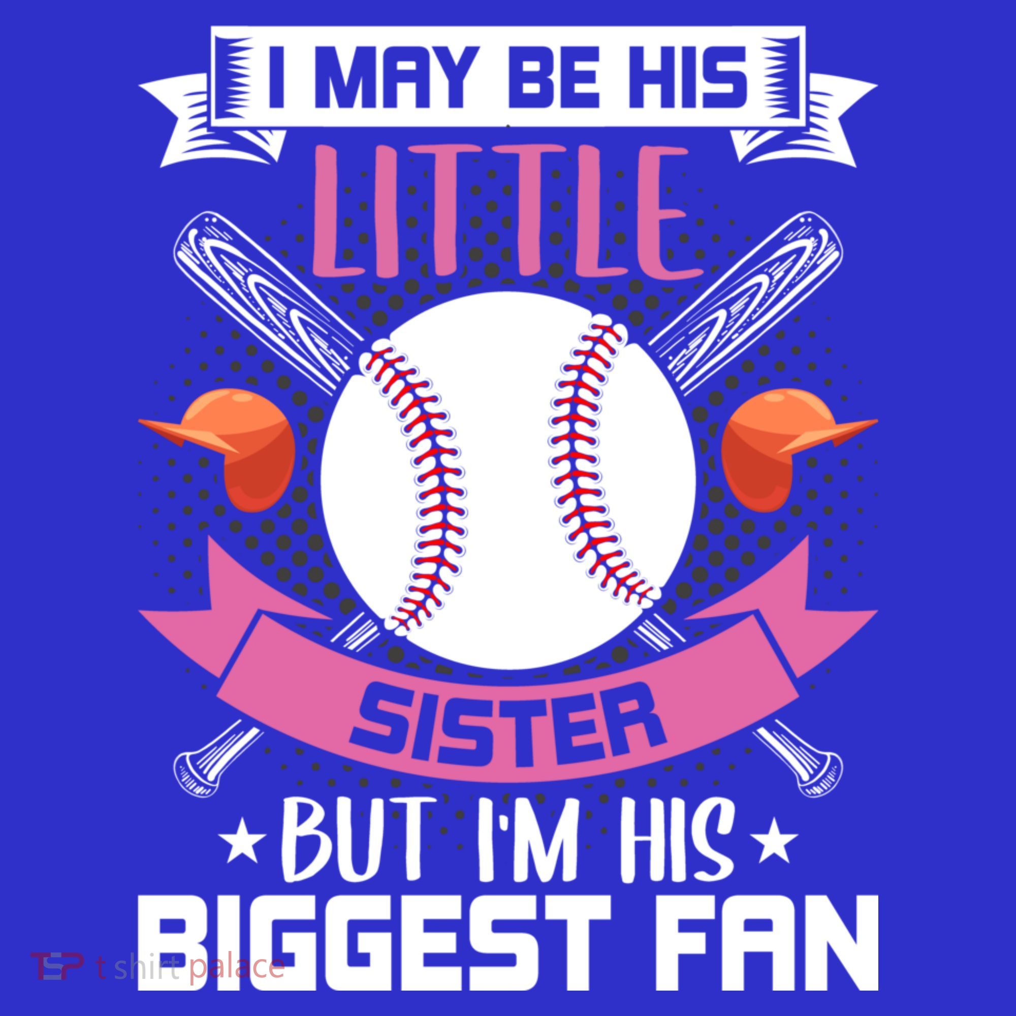 Little Sister But I'm His Biggest Fan Baseball Lover Gift Women's Tank Top