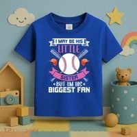 Little Sister But I'm His Biggest Fan Baseball Lover Gift Toddler T-Shirt thumb 3