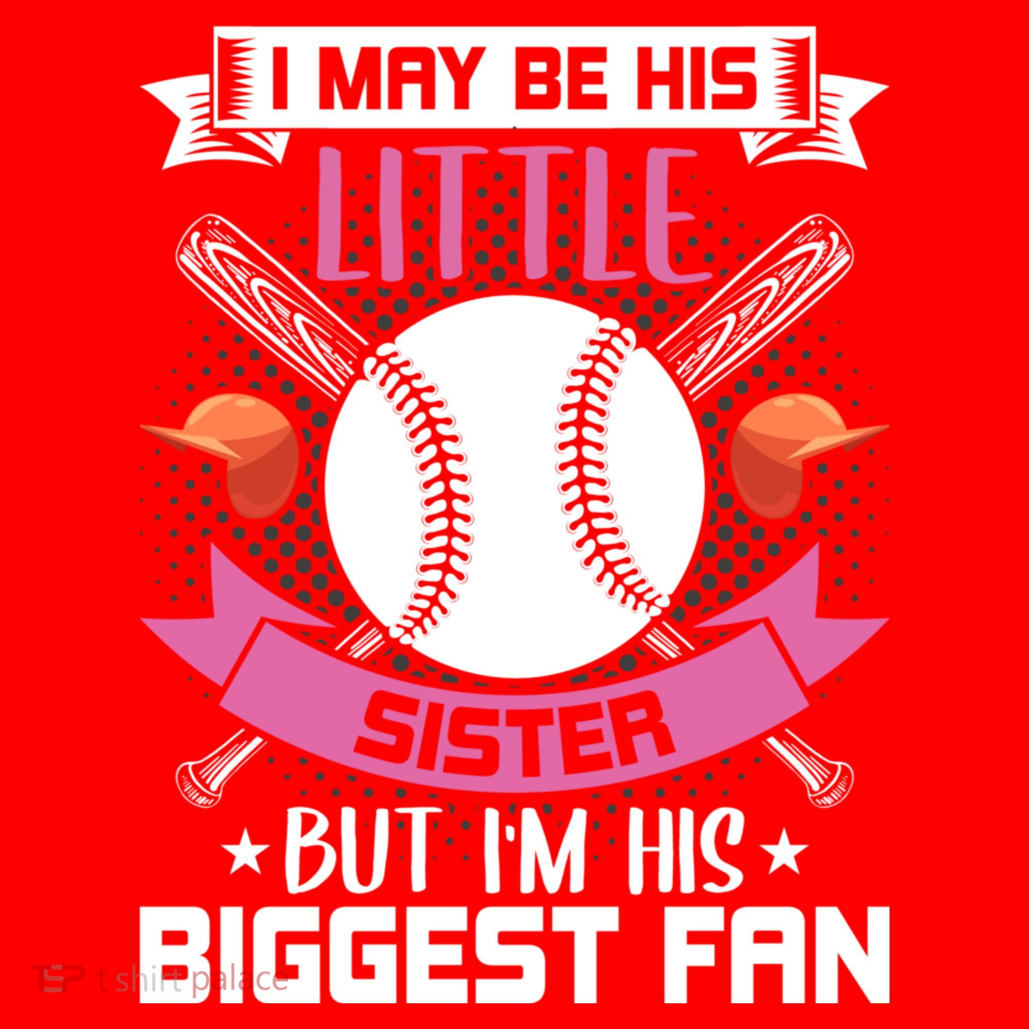Little Sister But I'm His Biggest Fan Baseball Lover Gift Santa Hat