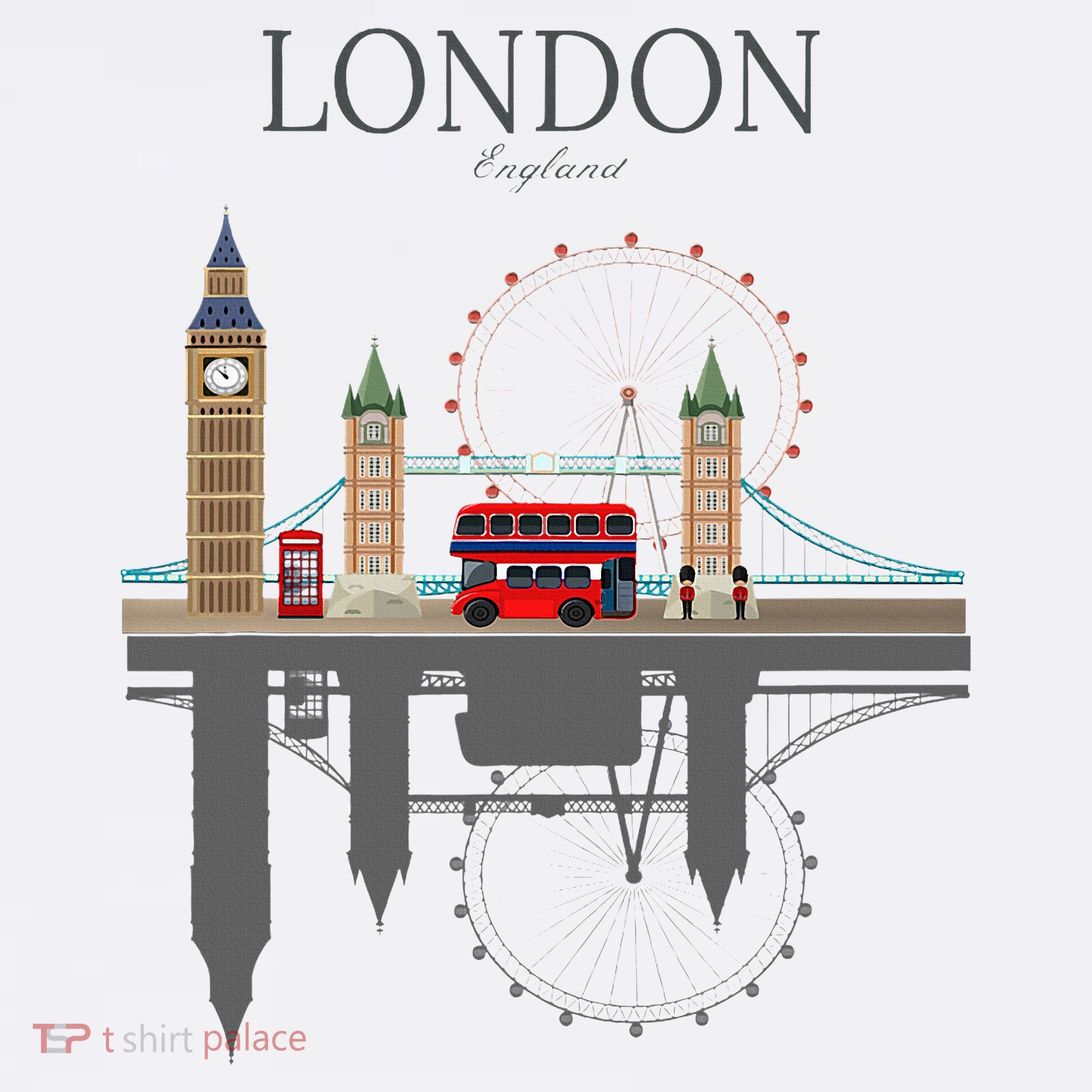 London Souvenir City Vintage British Uk T-Shirt