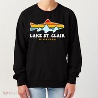 Lake St. Clair Fishing Michigan Fish Women's Sweatshirt thumb 0