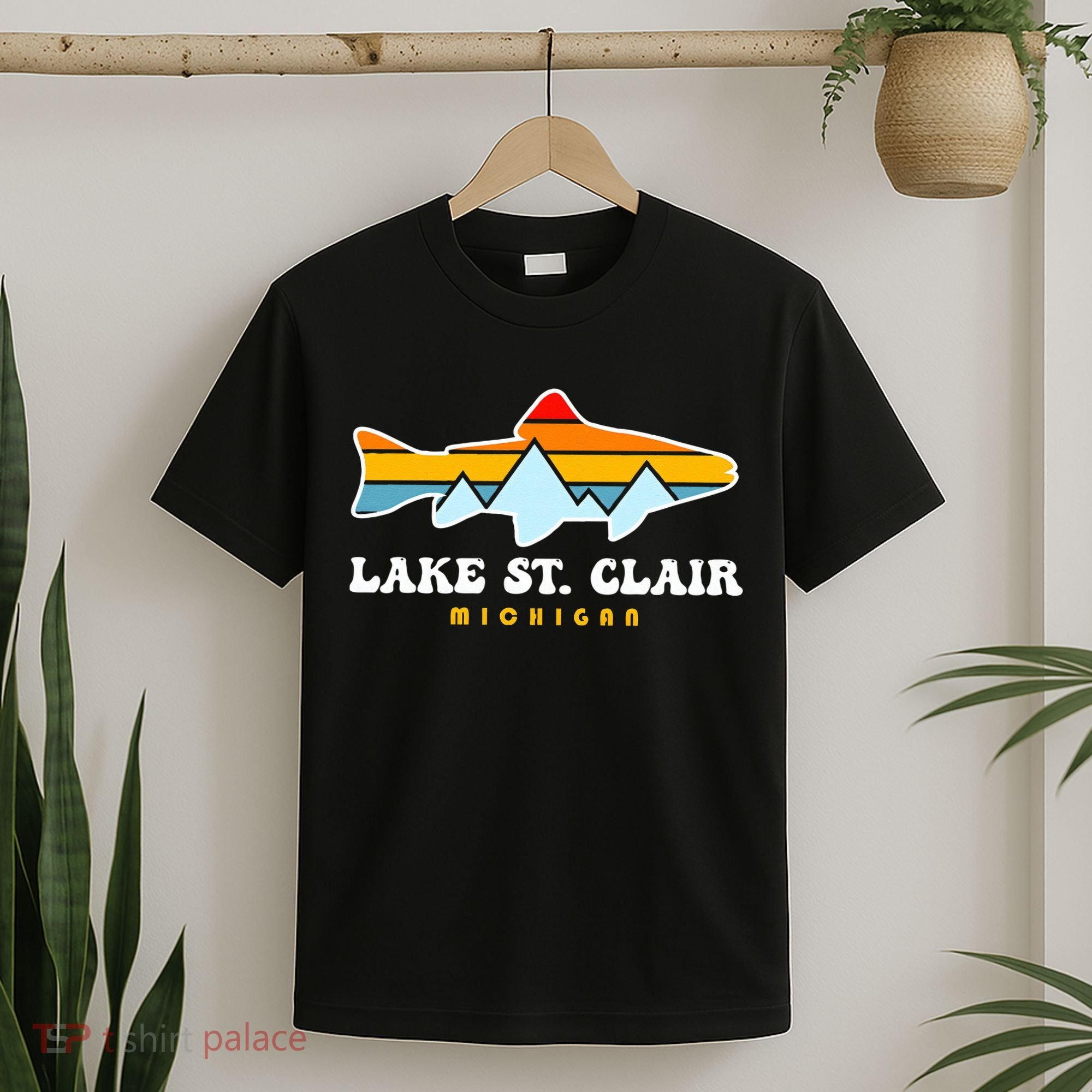 Lake St. Clair Fishing Michigan Fish T-Shirt