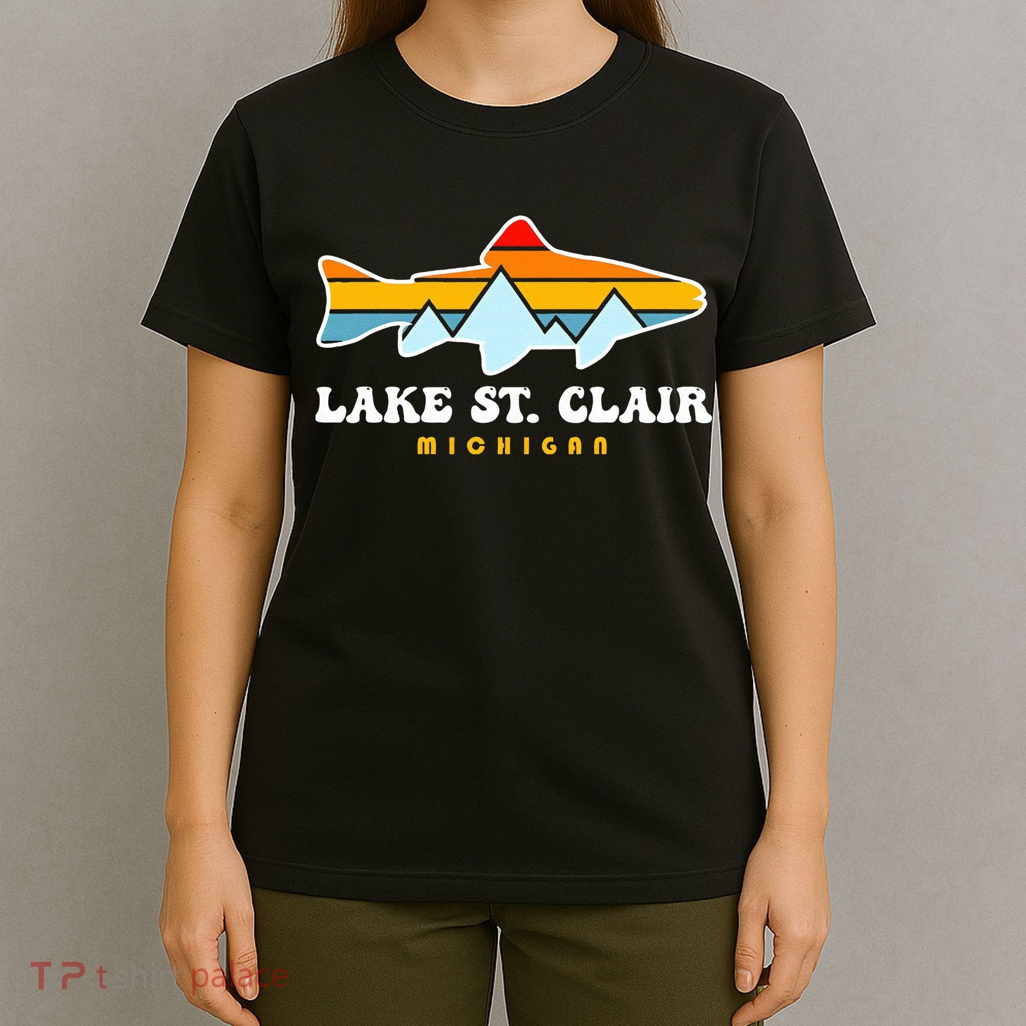 Lake St. Clair Fishing Michigan Fish T-Shirt