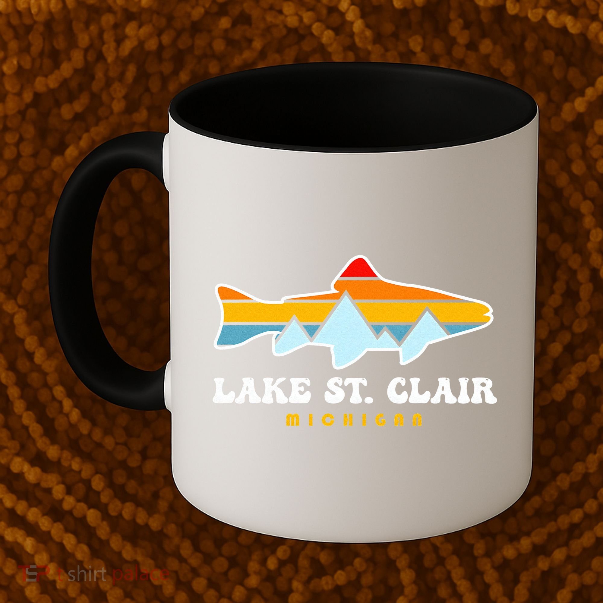 Lake St. Clair Fishing Michigan Fish Coffee Mug