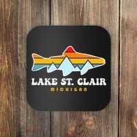 Lake St. Clair Fishing Michigan Fish Coaster thumb 0