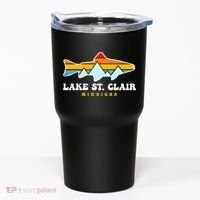 Lake St. Clair Fishing Michigan Fish Tumbler thumb 0