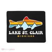 Lake St. Clair Fishing Michigan Fish Mousepad thumb 0