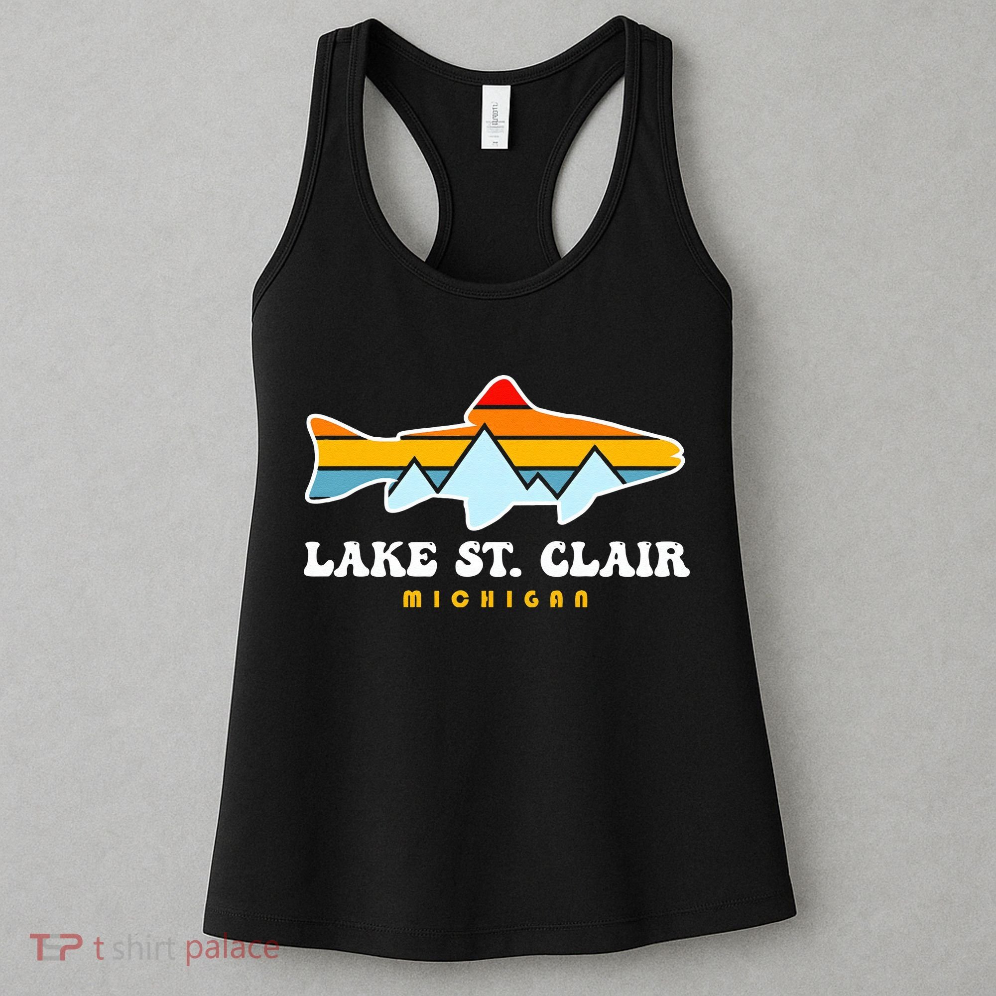 Lake St. Clair Fishing Michigan Fish Women's Tank Top