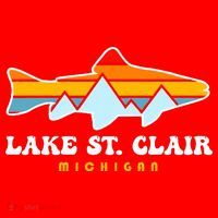Lake St. Clair Fishing Michigan Fish Santa Hat thumb 1