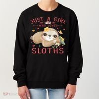 Loves Sloths Cute Sloth Lover Women's Sweatshirt thumb 0