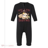 Loves Sloths Cute Sloth Lover Infant Fleece One Piece thumb 0