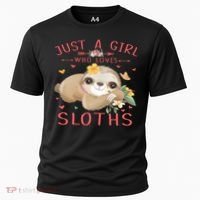 Loves Sloths Cute Sloth Lover Cooling Performance Crew T-Shirt thumb 0
