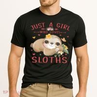 Loves Sloths Cute Sloth Lover Cooling Performance Crew T-Shirt thumb 2