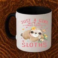 Loves Sloths Cute Sloth Lover Coffee Mug thumb 2