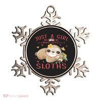 Loves Sloths Cute Sloth Lover Ornament thumb 0