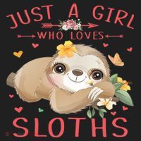Loves Sloths Cute Sloth Lover Golf Towel thumb 3