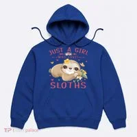 Loves Sloths Cute Sloth Lover Hoodie thumb 0