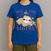 Loves Sloths Cute Sloth Lover T-Shirt thumb 4