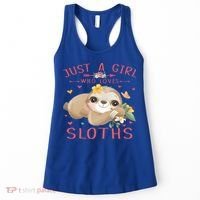Loves Sloths Cute Sloth Lover Women's Tank Top thumb 0