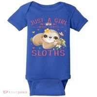 Loves Sloths Cute Sloth Lover Baby Bodysuit thumb 0