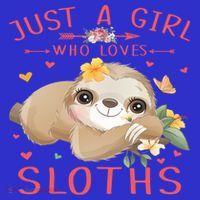 Loves Sloths Cute Sloth Lover Baby Bodysuit thumb 2