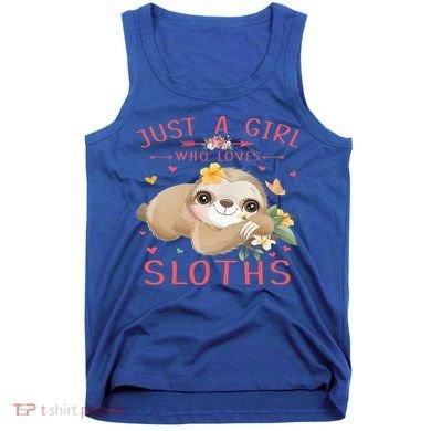 Loves Sloths Cute Sloth Lover Tank Top