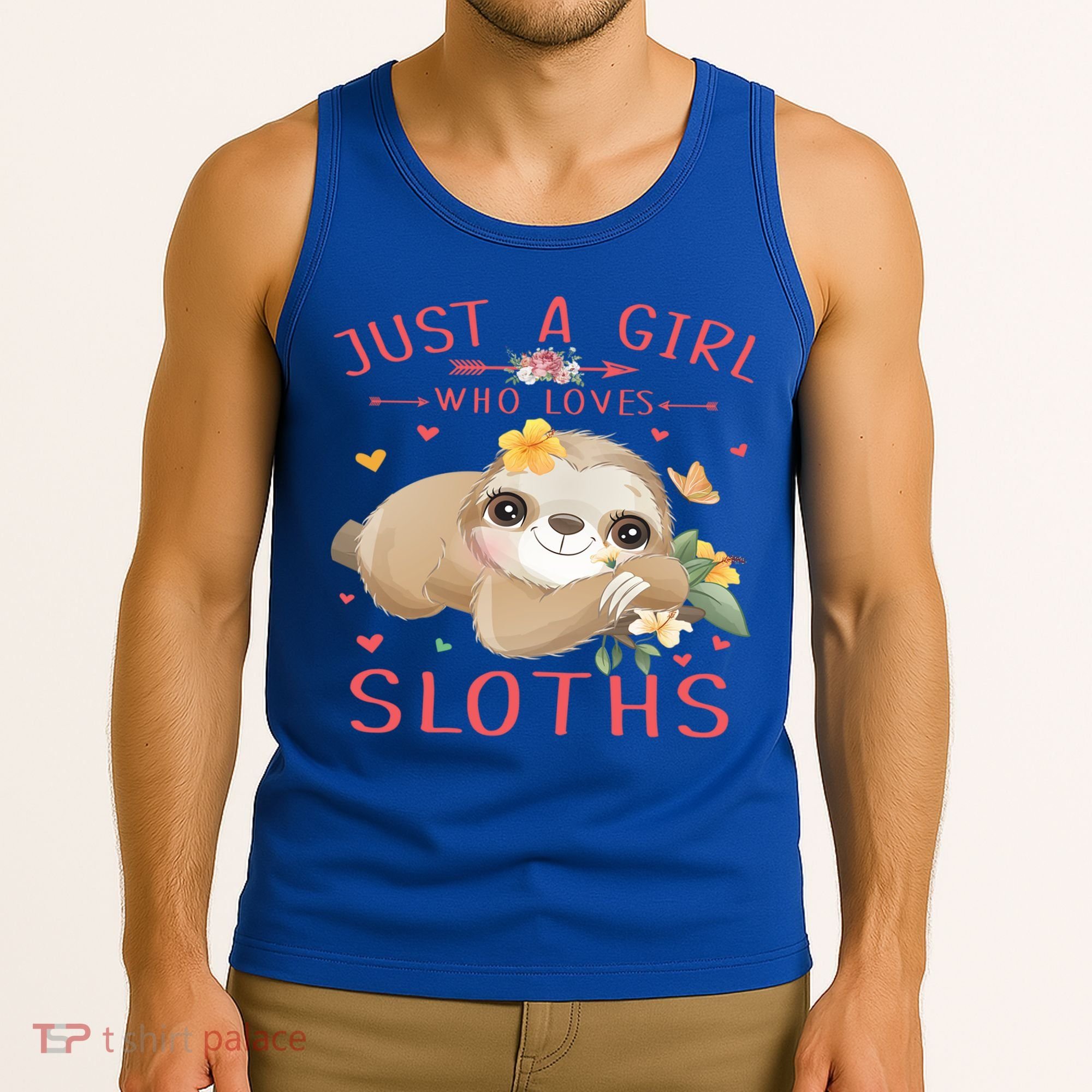 Loves Sloths Cute Sloth Lover Tank Top