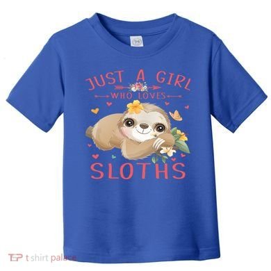 Loves Sloths Cute Sloth Lover Toddler T-Shirt
