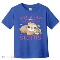 Loves Sloths Cute Sloth Lover Toddler T-Shirt thumb 0