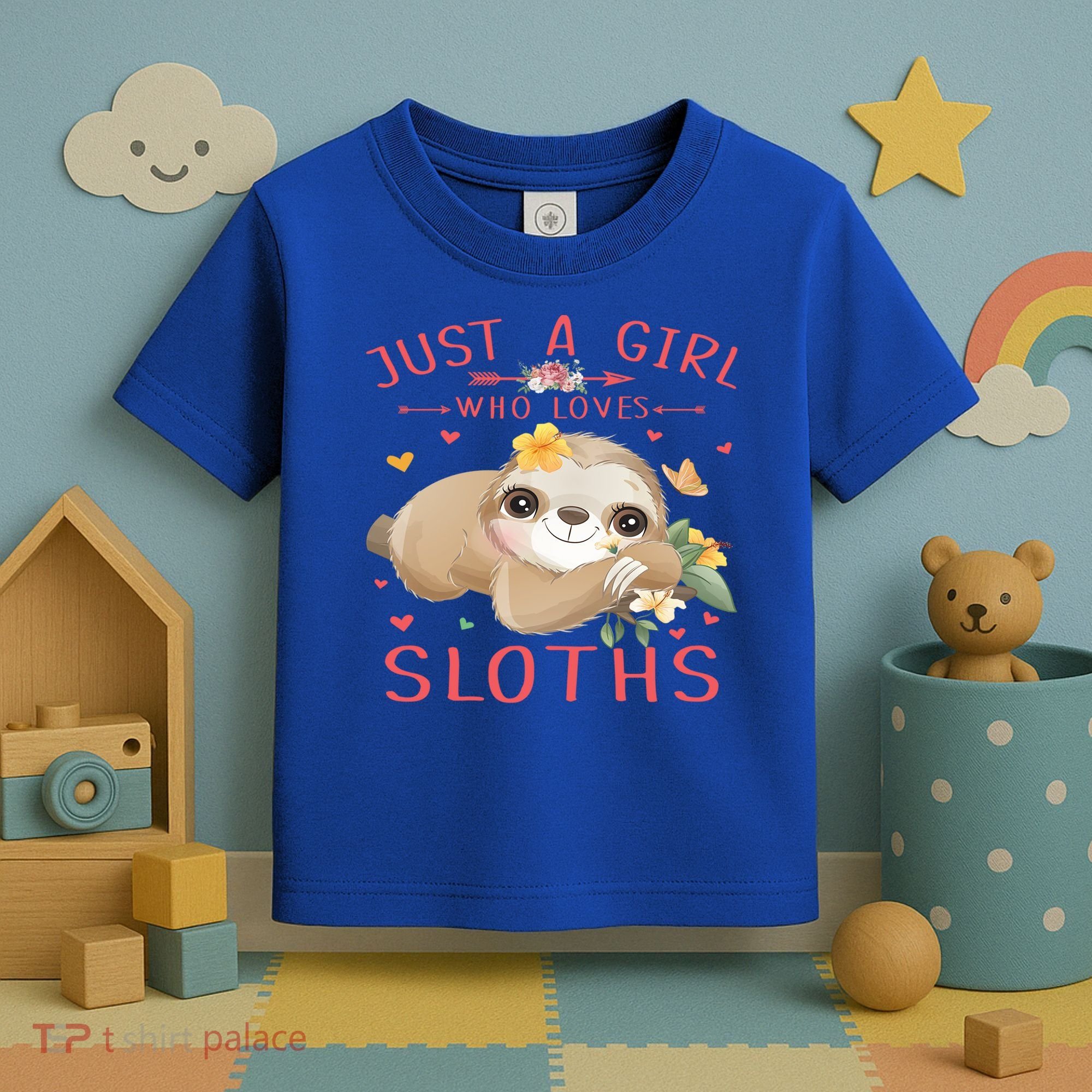 Loves Sloths Cute Sloth Lover Toddler T-Shirt