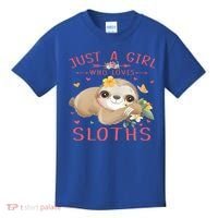 Loves Sloths Cute Sloth Lover Kids T-Shirt thumb 0