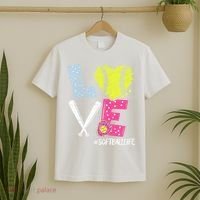 Love Softball Coach Player Softball Life Teen Girl Wo T-Shirt thumb 2