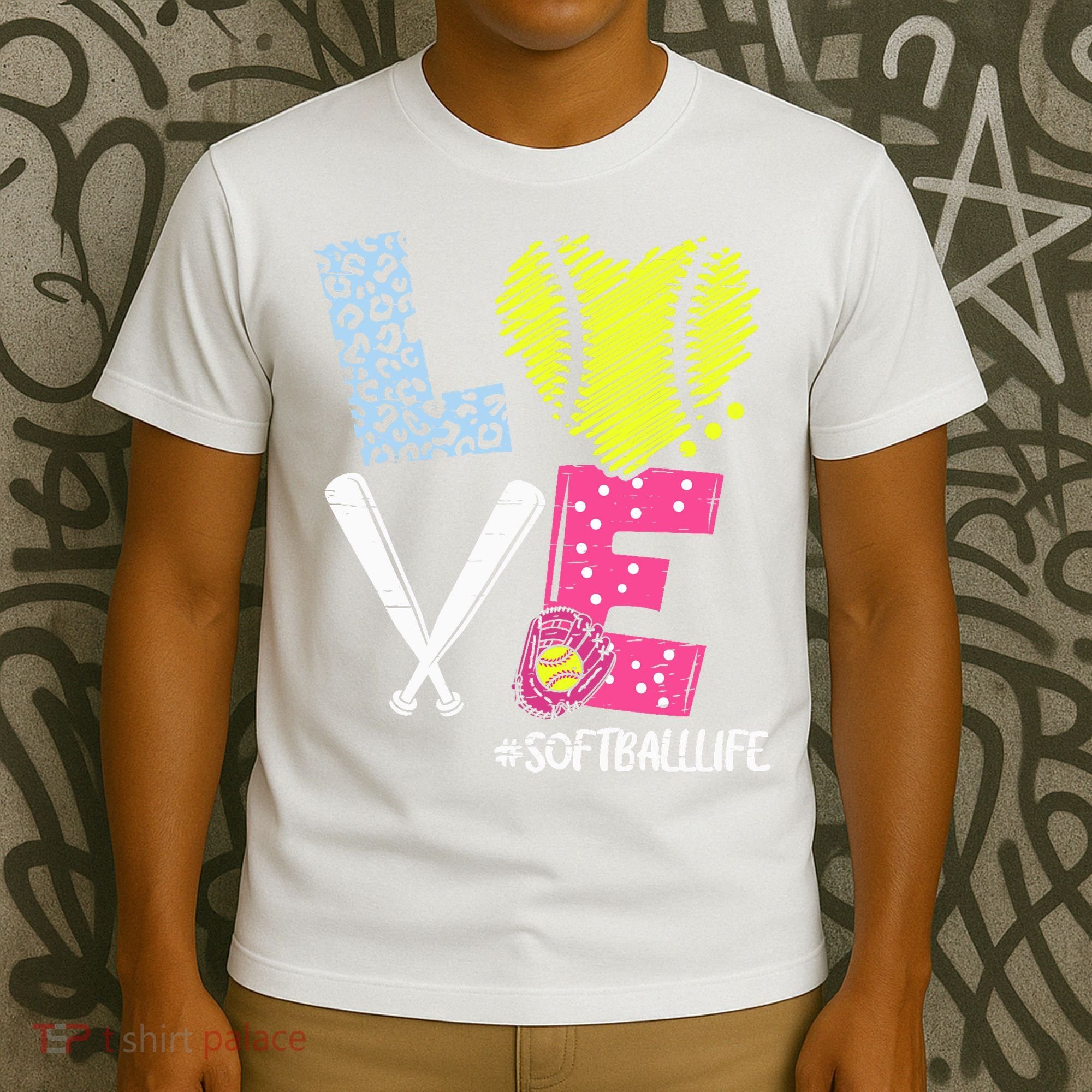Love Softball Coach Player Softball Life Teen Girl Wo T-Shirt