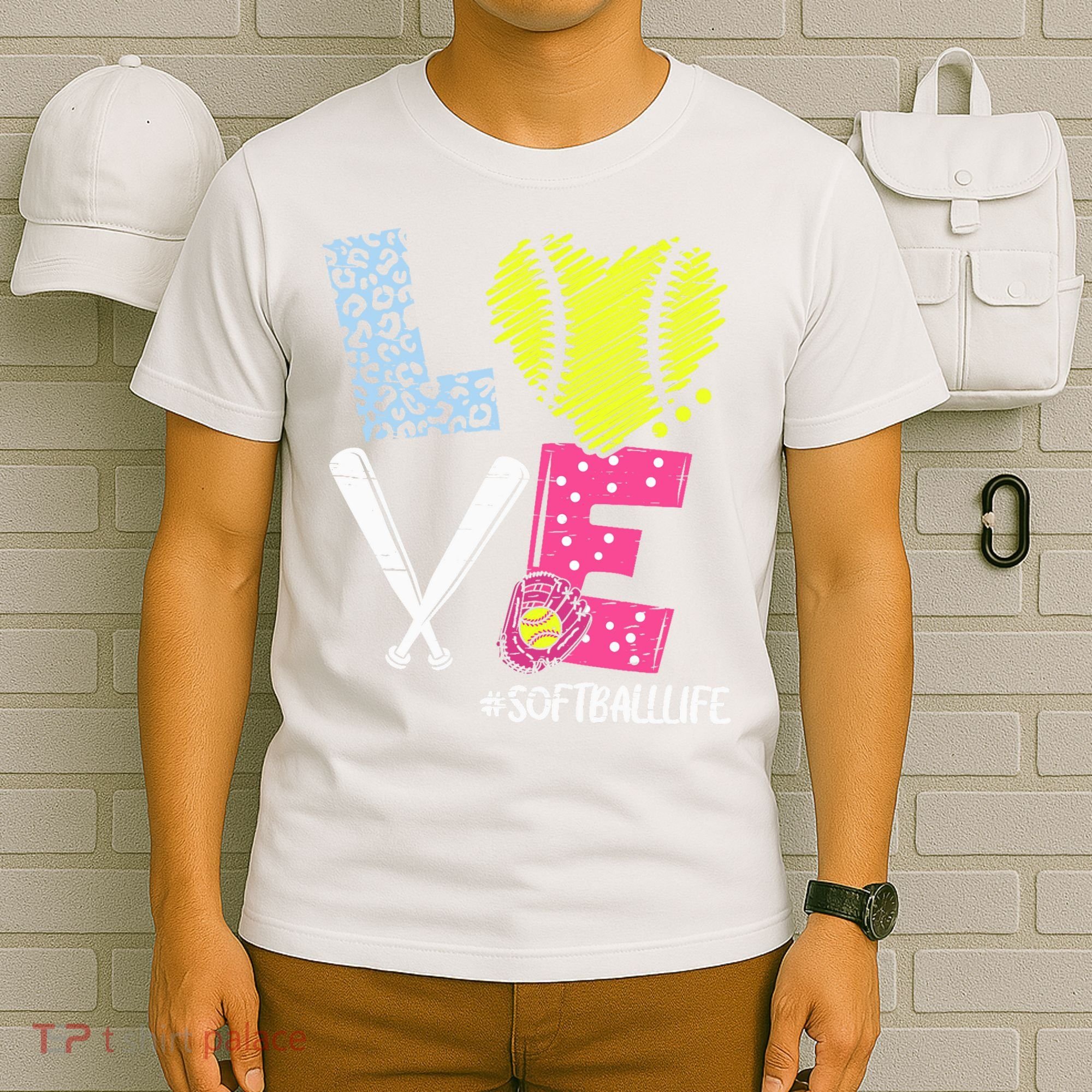 Love Softball Coach Player Softball Life Teen Girl Wo T-Shirt