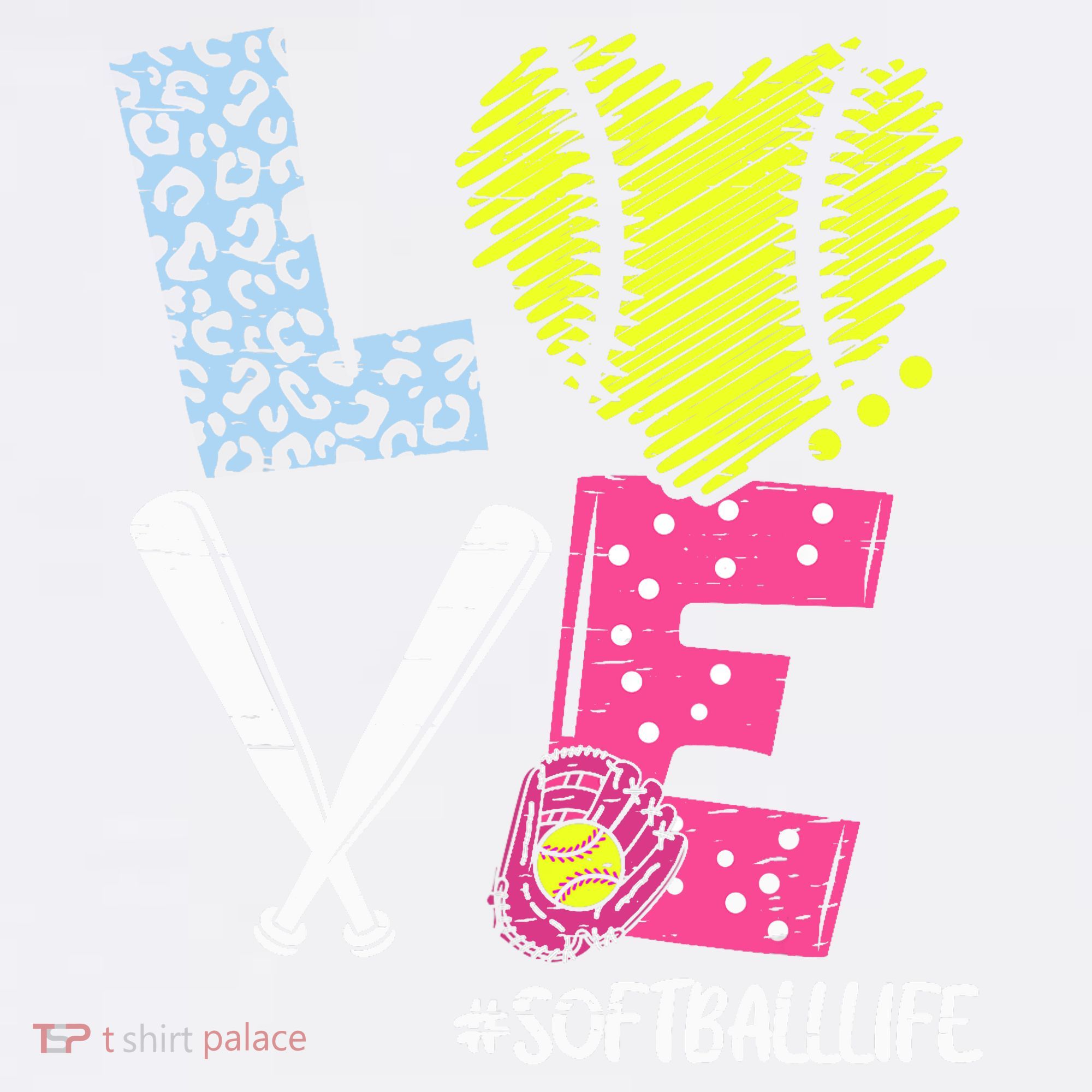 Love Softball Coach Player Softball Life Teen Girl Wo T-Shirt