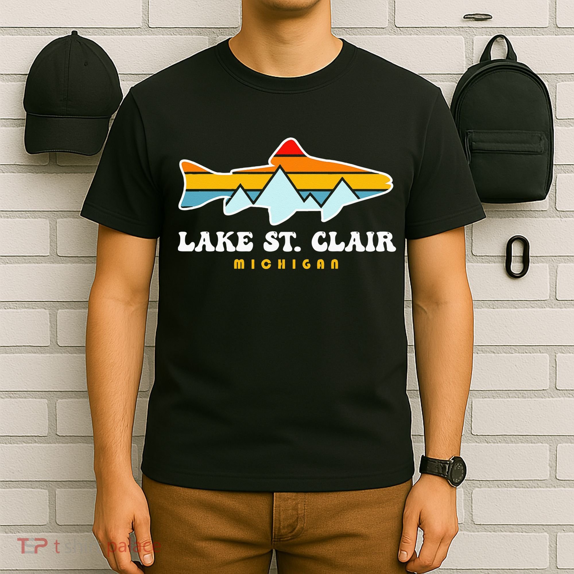 Lake St. Clair Fishing Michigan Fish T-Shirt