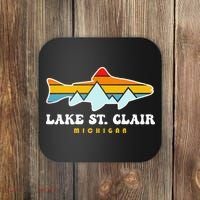 Lake St. Clair Fishing Michigan Fish Coaster thumb 0