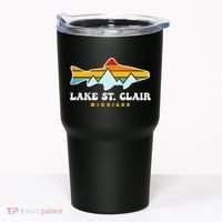 Lake St. Clair Fishing Michigan Fish Tumbler thumb 0