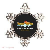 Lake St. Clair Fishing Michigan Fish Ornament thumb 0