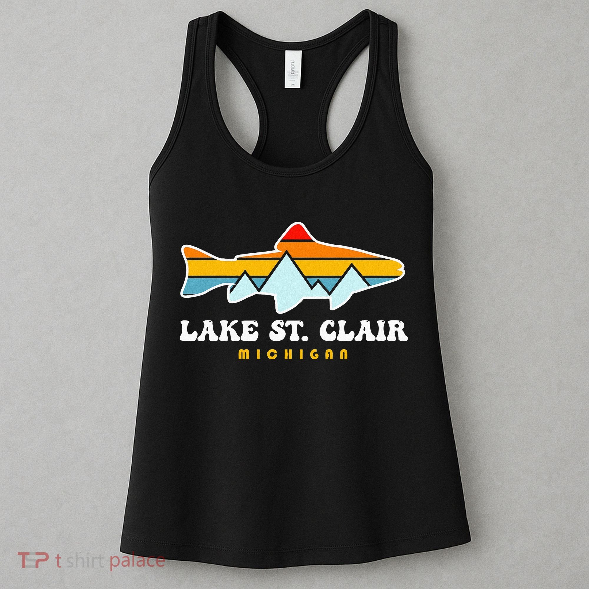 Lake St. Clair Fishing Michigan Fish Women's Tank Top
