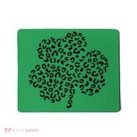Leopard Shamrock Cute Lucky Clover St Patrick's Day Irish Mousepad thumb 0