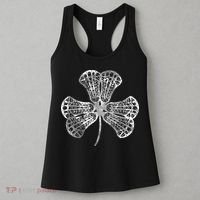 Lacrosse Shamrock Clover St Patricks Day Player Coach Gift Women's Tank Top thumb 3