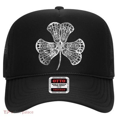 Lacrosse Shamrock Clover St Patricks Day Player Coach Gift Hat