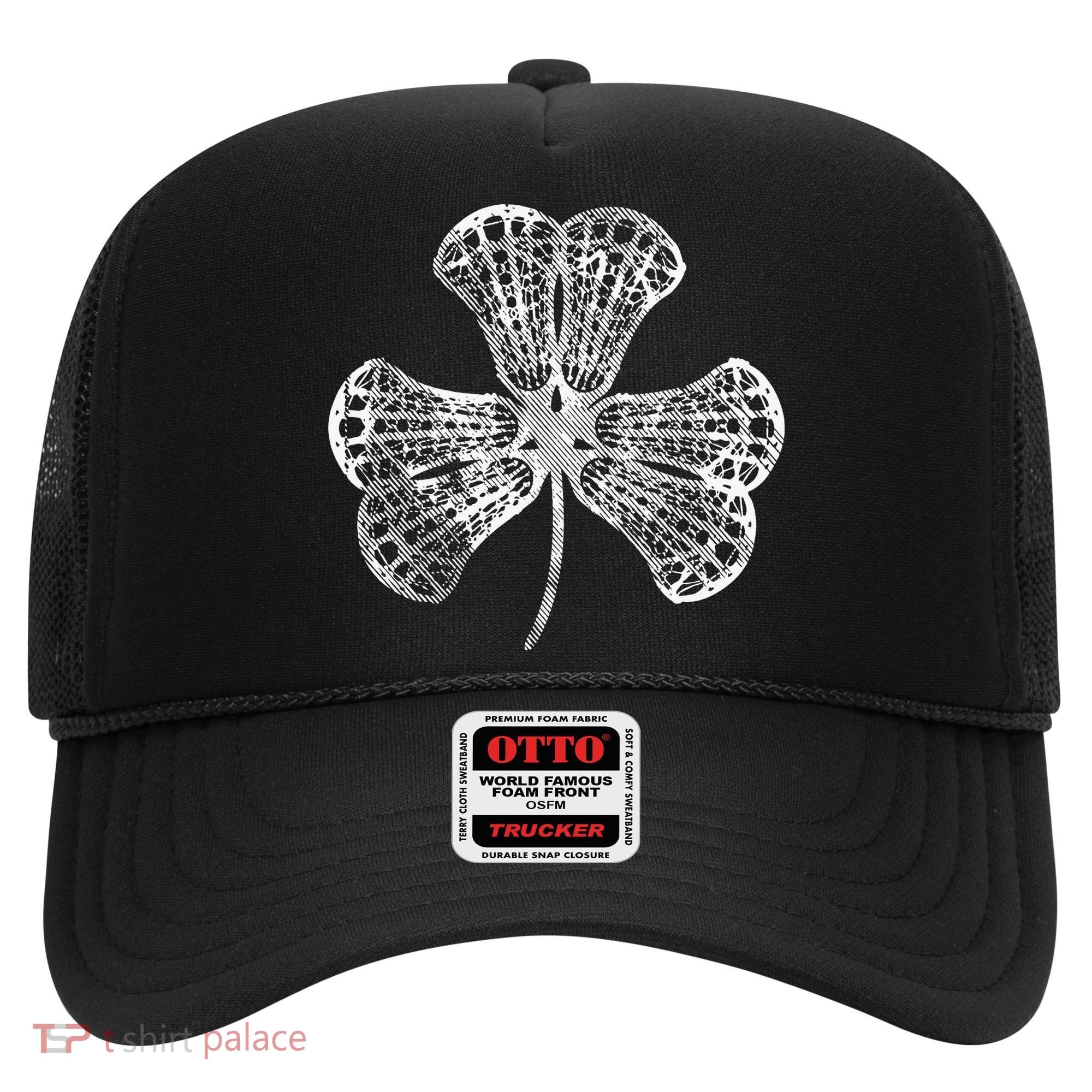 Lacrosse Shamrock Clover St Patricks Day Player Coach Gift Hat