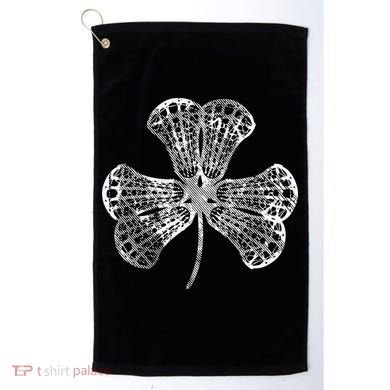 Lacrosse Shamrock Clover St Patricks Day Player Coach Gift Golf Towel