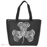Lacrosse Shamrock Clover St Patricks Day Player Coach Gift Tote Bag thumb 0